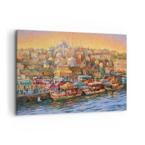 Lærredstryk - Billede på lærred - En historie fra Istanbul - 120x80 cm