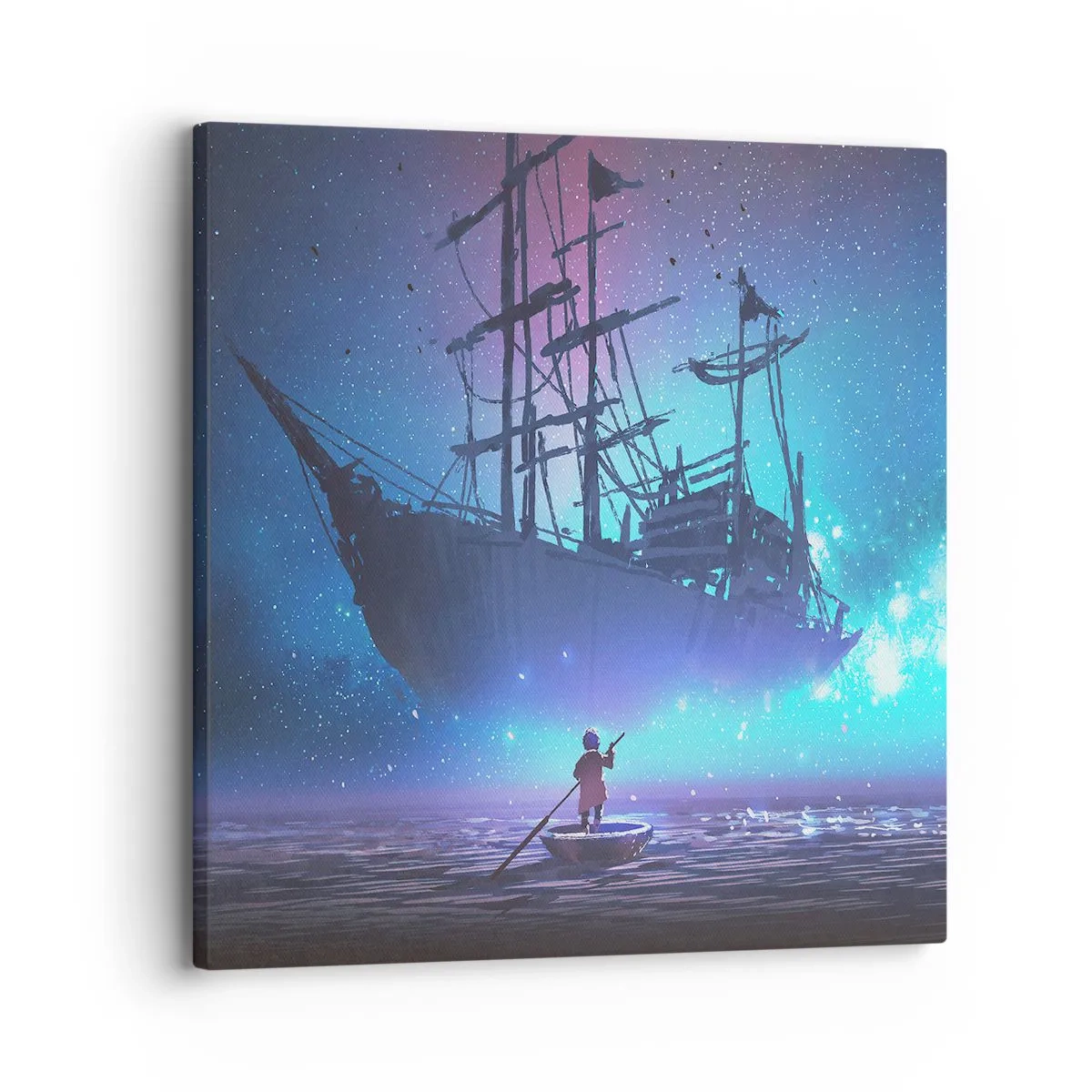 Lærredstryk - Billede på lærred - Et møde med myten om havet - 30x30 cm