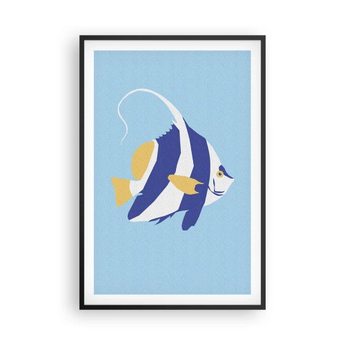Plakat i sort ramme - Savner tropisk vand - 61x91 cm
