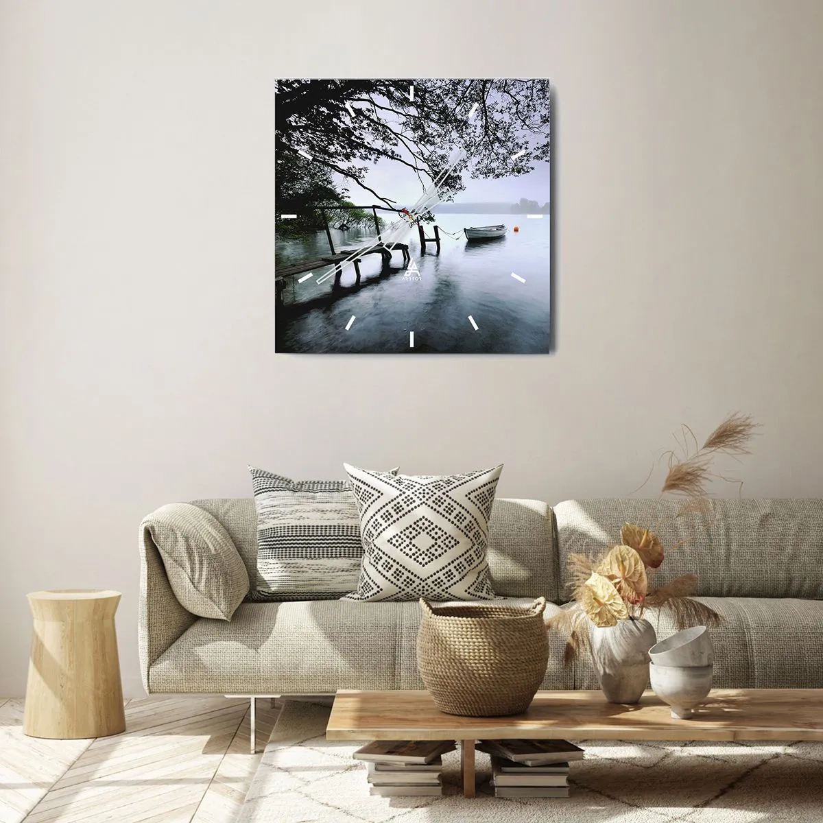 Vægur, Uret - Du hviler allerede - 40x40 cm