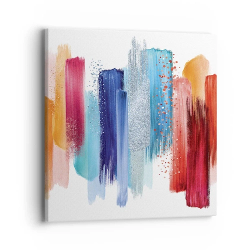 Lærredstryk - Billede på lærred - Op og ned - 40x40 cm