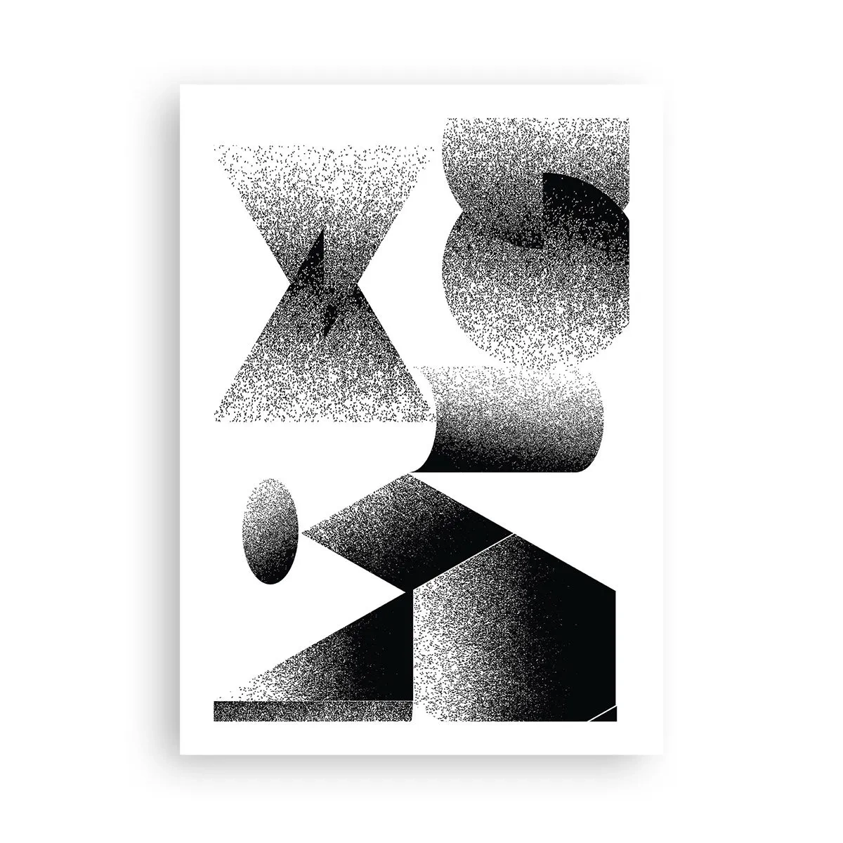 Plakat - Vinkler og ovaler - 50x70 cm