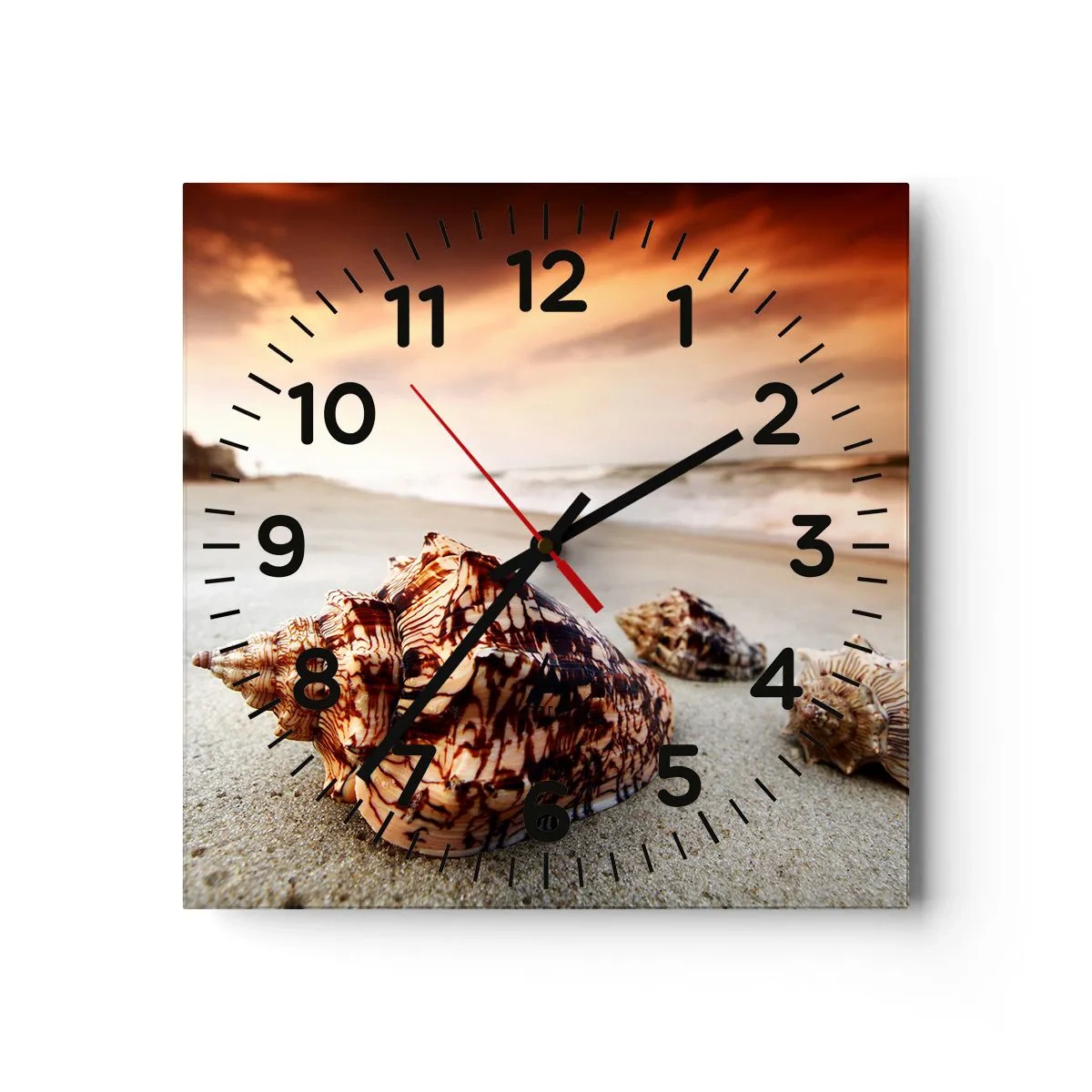 Vægur, Uret - Bølgebevægelser - 30x30 cm