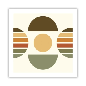 Plakat - I jordfarver - 50x50 cm