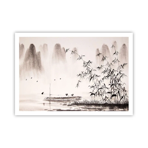 Plakat - Stilhed i rismarkerne - 100x70 cm