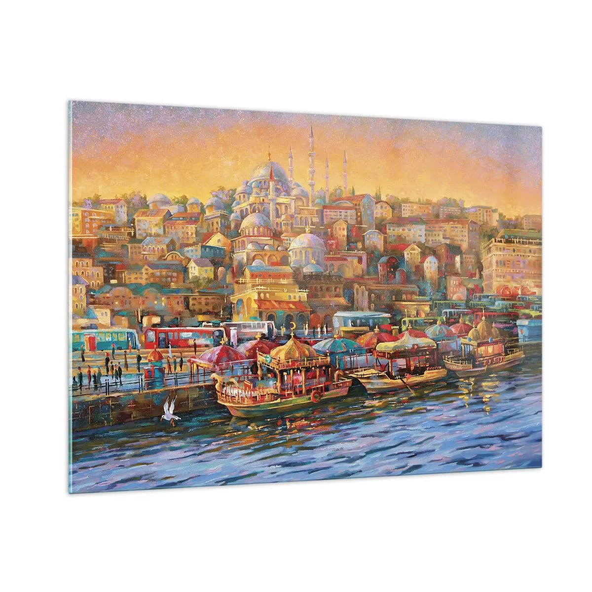 Billede på glas - En historie fra Istanbul - 100x70 cm