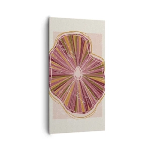 Lærredstryk - Billede på lærred - Strålende abstraktion - 65x120 cm