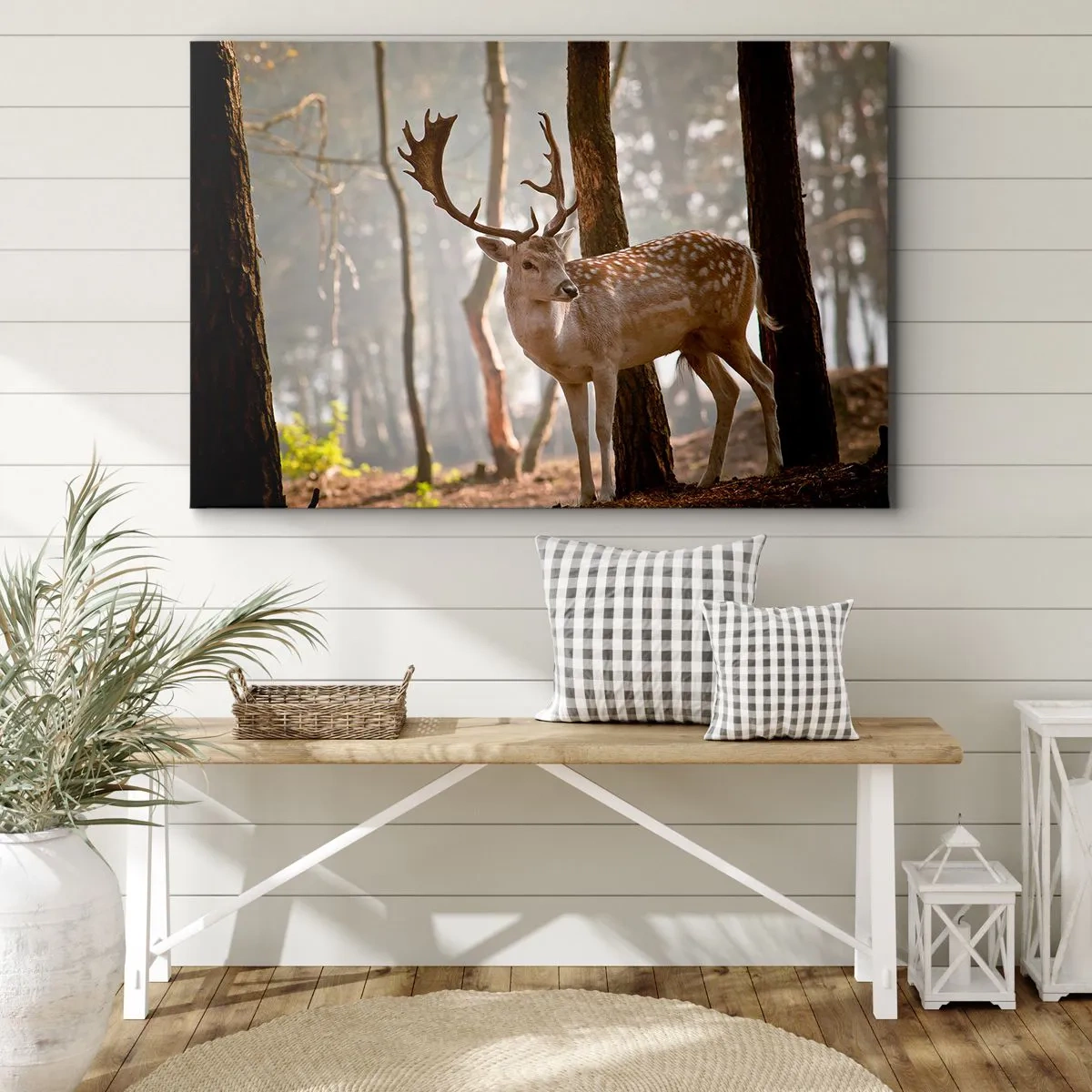 Lærredstryk - Billede på lærred - Ungdommens lys - 120x80 cm