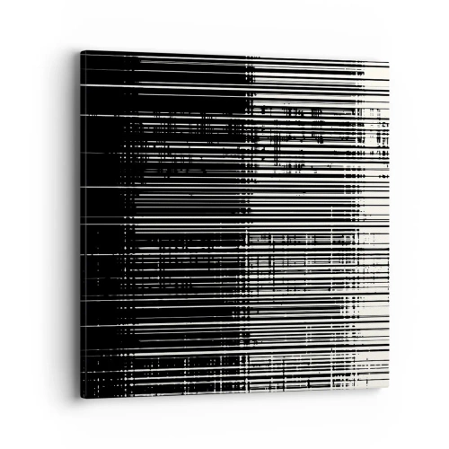 Lærredstryk - Billede på lærred - Bølger og vibrationer - 40x40 cm