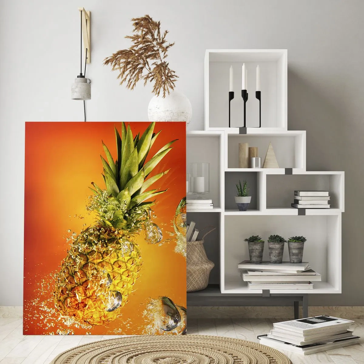 Billede på glas - Tropisk saftig friskhed - 50x70 cm