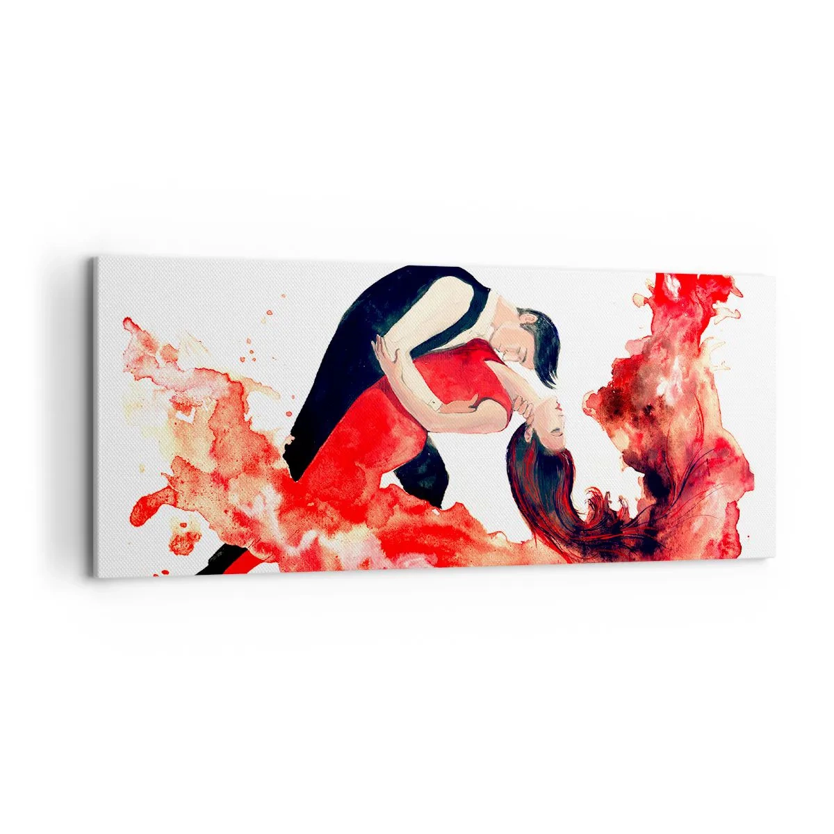 Lærredstryk - Billede på lærred - Tango - en sensuel bølge - 120x50 cm