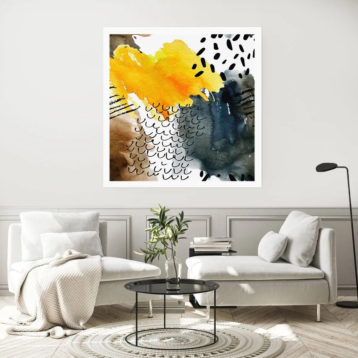 Plakat - Et møde mellem elementerne - 40x40 cm