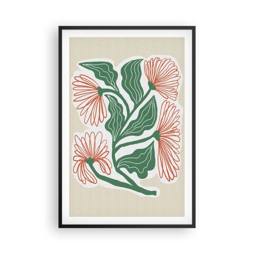 Plakat i sort ramme - Folkeligt og moderne - 61x91 cm