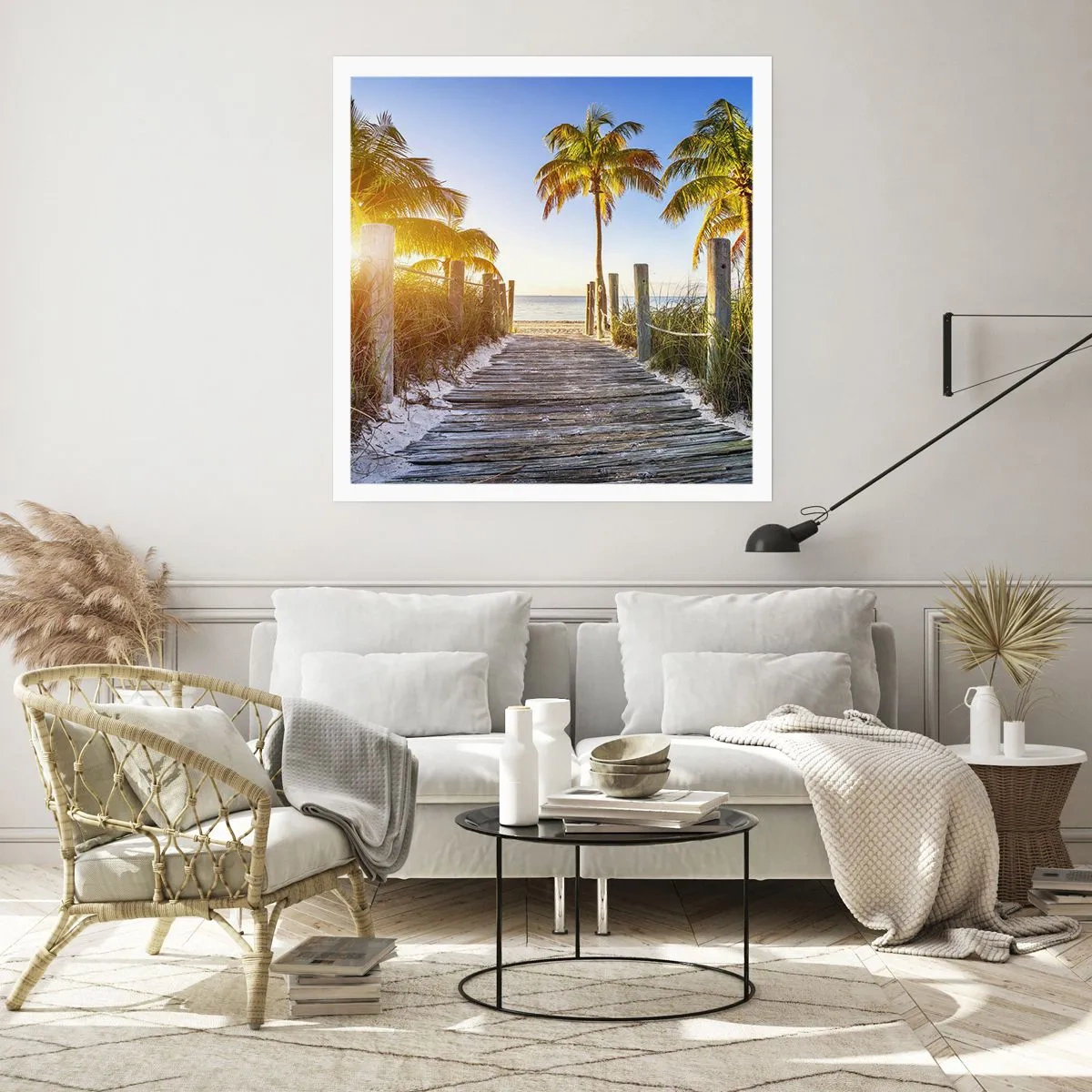 Plakat - Direkte til paradis - 60x60 cm