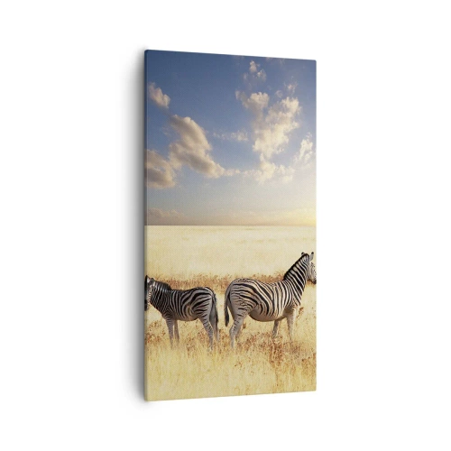 Lærredstryk - Billede på lærred - Gå væk, forstyrr ikke freden - 55x100 cm