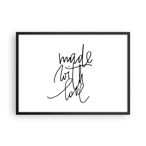 Plakat i sort ramme - Det bedste mærke - 70x50 cm