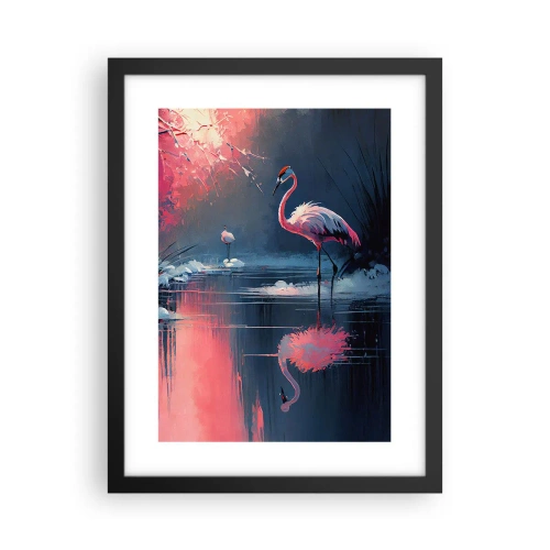 Plakat i sort ramme - En fugls tilflugtssted - 30x40 cm