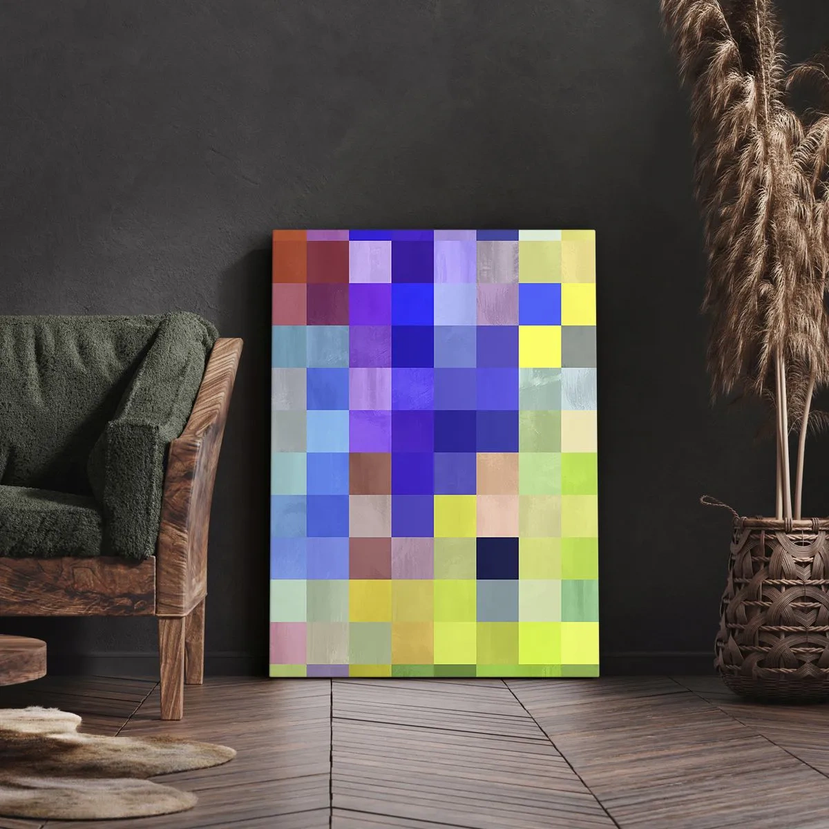 Lærredstryk - Billede på lærred - Alle er forskellige, alle er lige - 45x80 cm