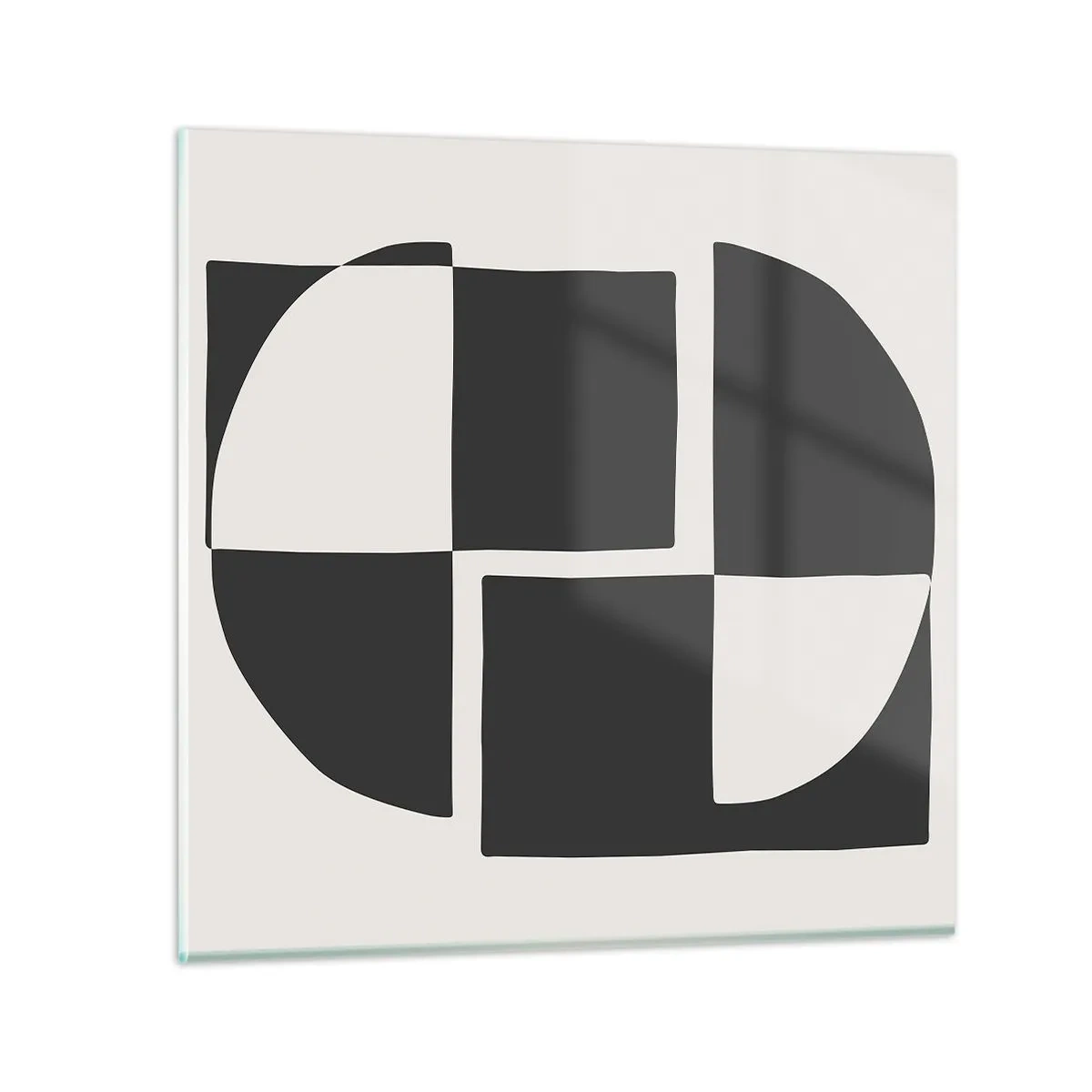Billede på glas - Antitese - syntese - 60x60 cm
