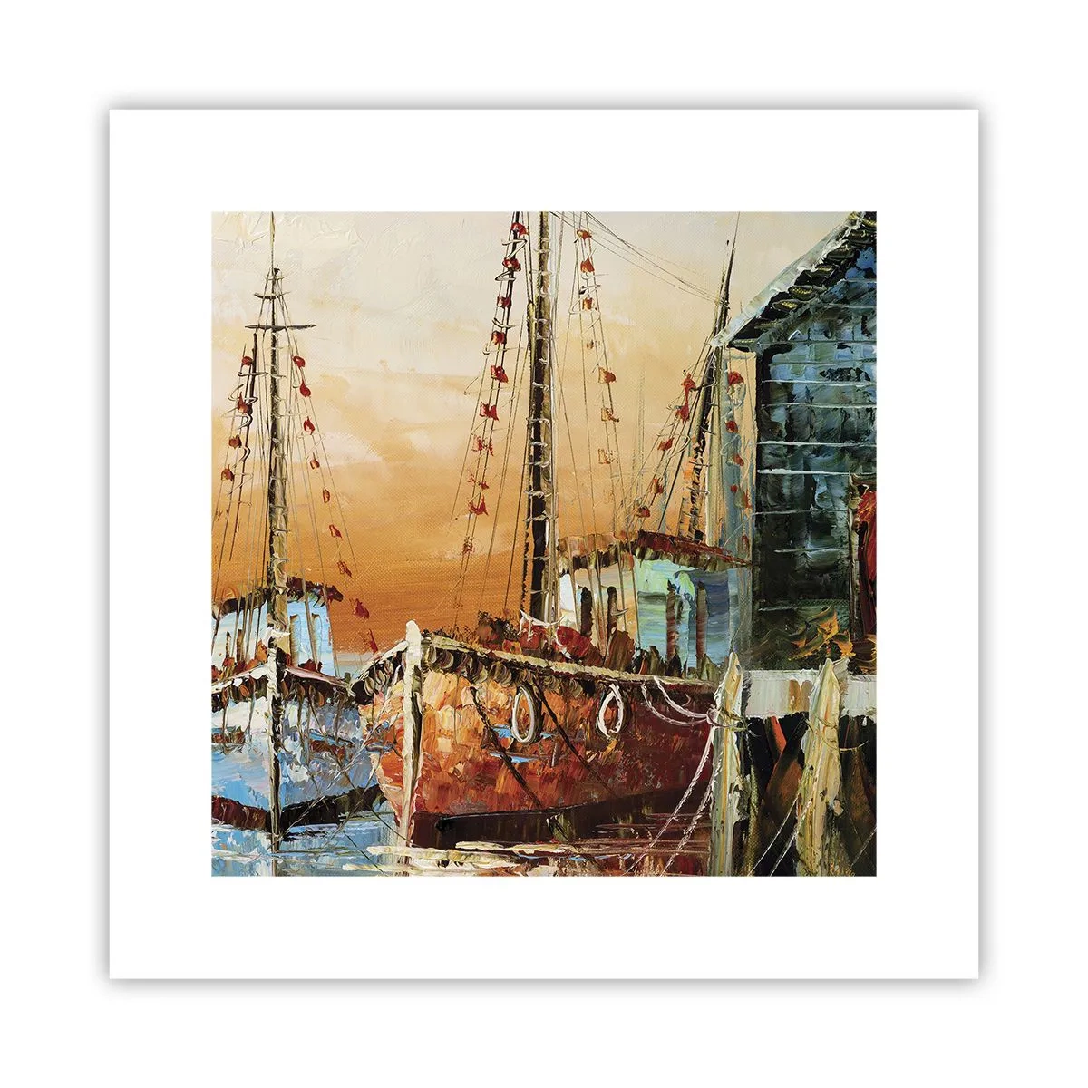 Plakat - Fredelig tilbagevenden - 30x30 cm