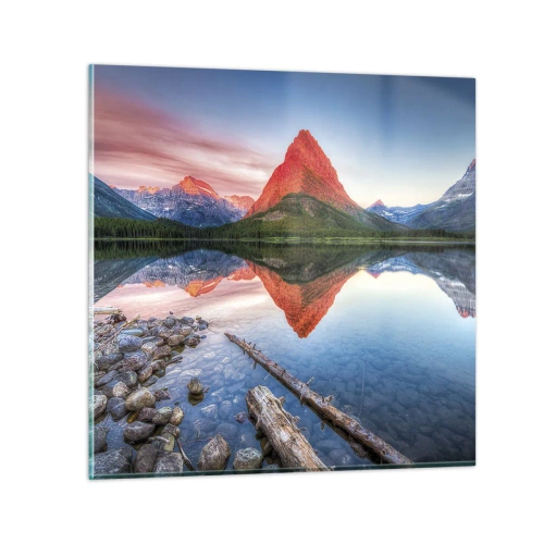 Billede på glas - Varme og kulde - 70x70 cm