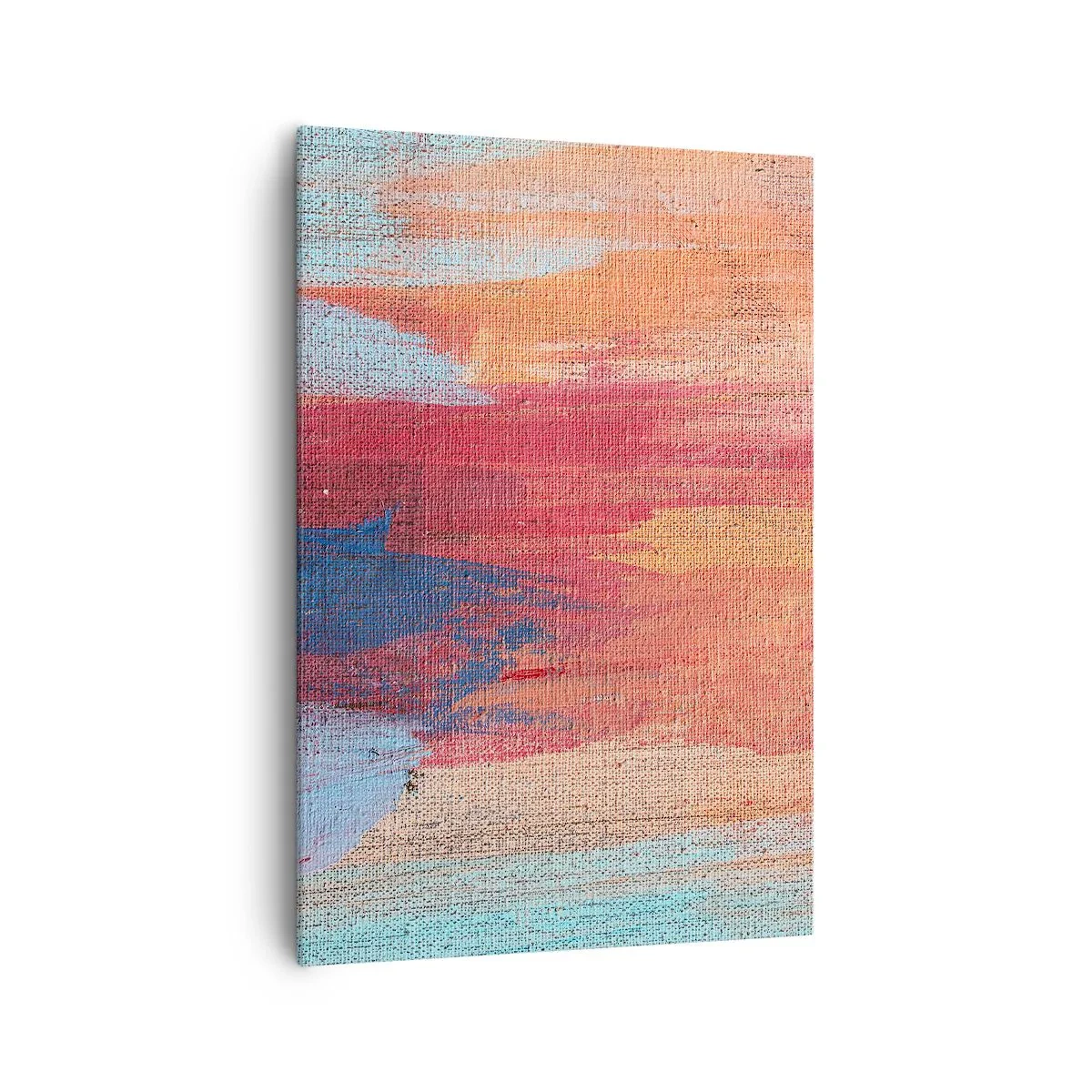 Lærredstryk - Billede på lærred - Lad en regnbue flyde - 70x100 cm