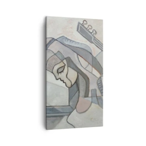 Lærredstryk - Billede på lærred - I musikkens kraft - 45x80 cm