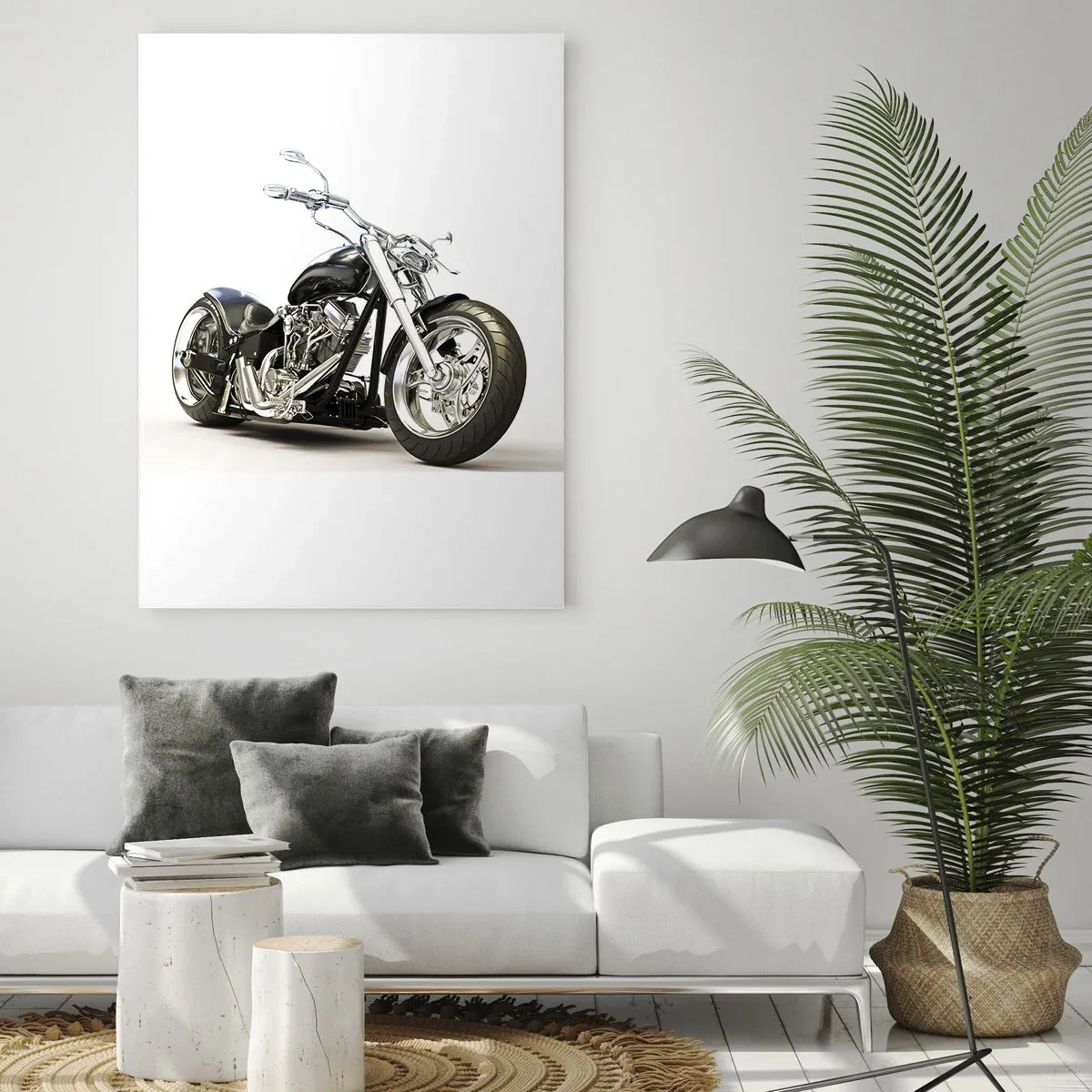 Billede på glas - Styrke med karakter - 50x70 cm