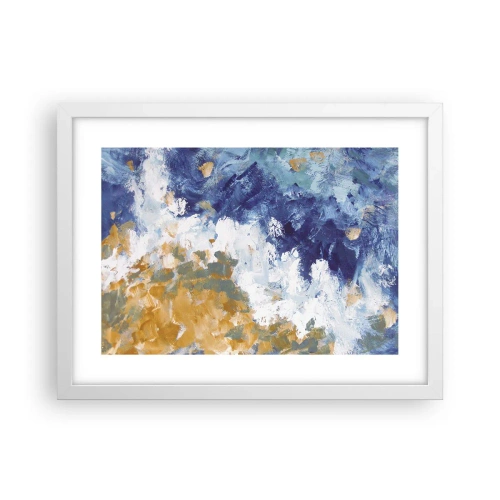 Plakat i hvid ramme - Elementernes dans - 40x30 cm