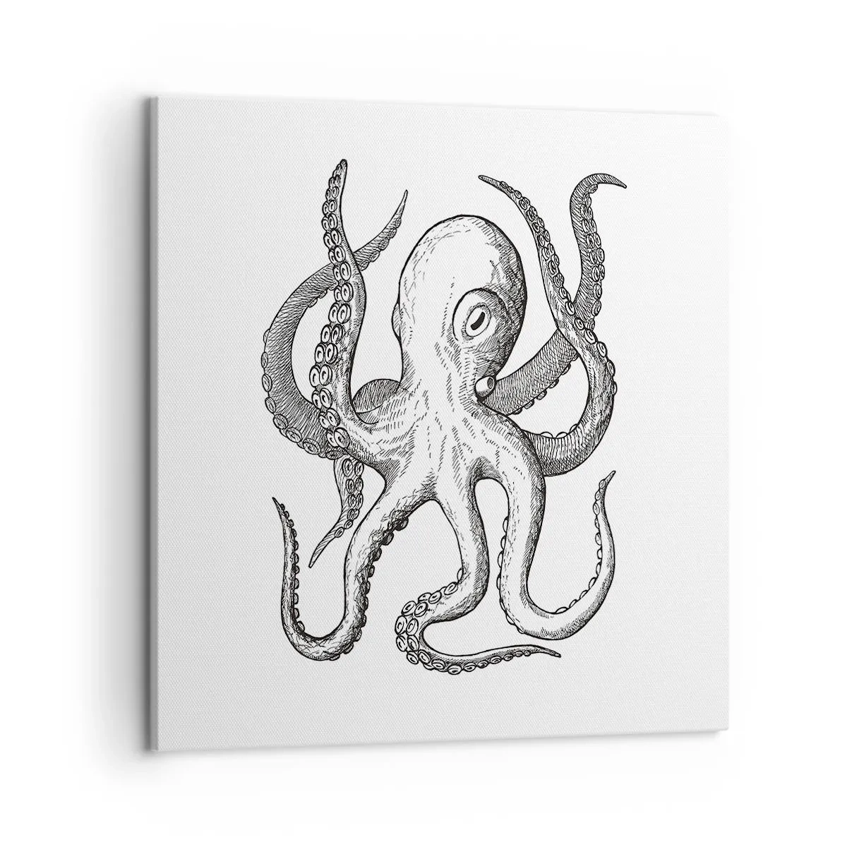 Lærredstryk - Billede på lærred - Dans med bølger - 50x50 cm