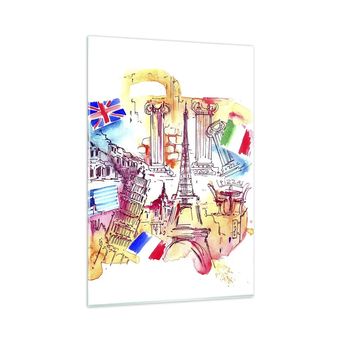 Billede på glas - Europaturné - 80x120 cm