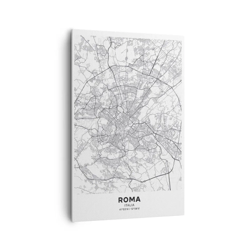 Lærredstryk - Billede på lærred - Romersk cirkel - 80x120 cm