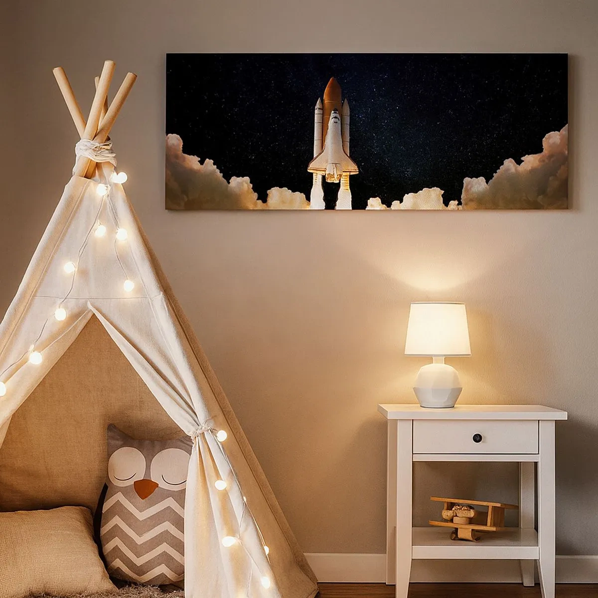 Lærredstryk - Billede på lærred - Ad astra! - 100x40 cm