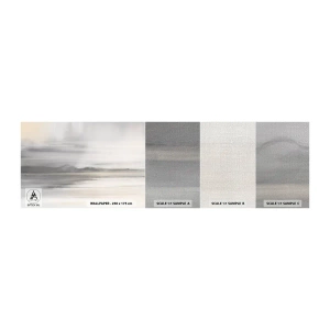 Prøve Fototapet Premium Canvas - En tankevækkende afstand - Lyse, Stykke, Abstraktion - 100x30 cm