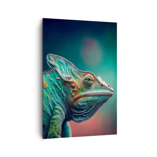 Lærredstryk - Billede på lærred - Kan du se mig? Ikke godt... - 70x100 cm