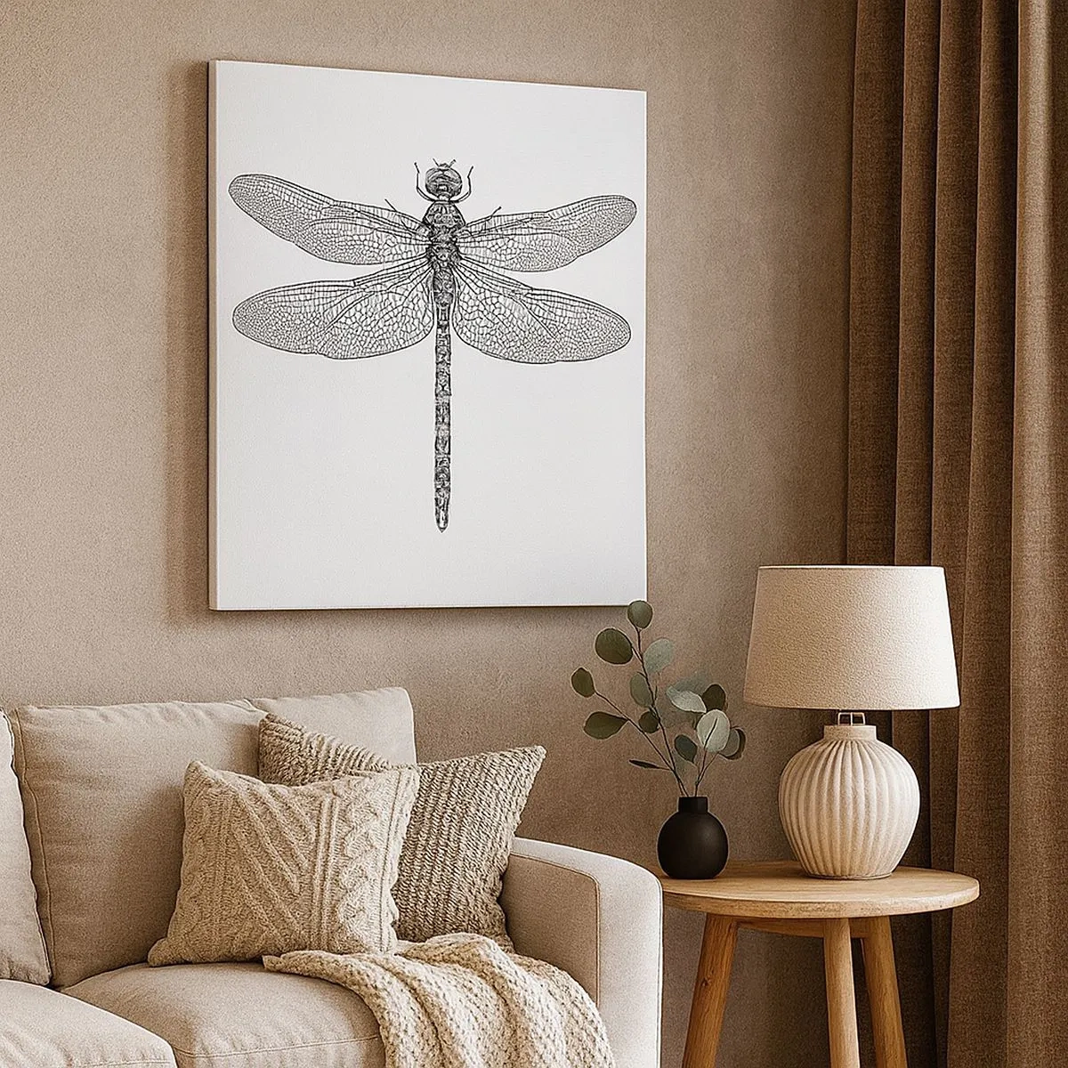 Lærredstryk - Billede på lærred - Præcision i naturen - 30x30 cm