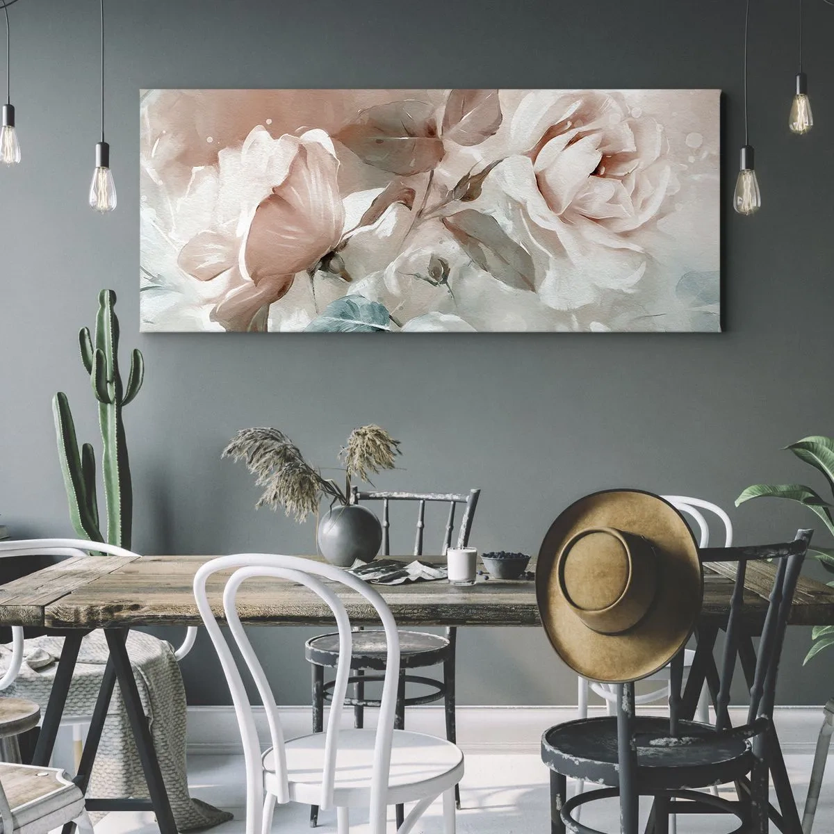 Lærredstryk - Billede på lærred - Den romantiske ånd - 100x40 cm