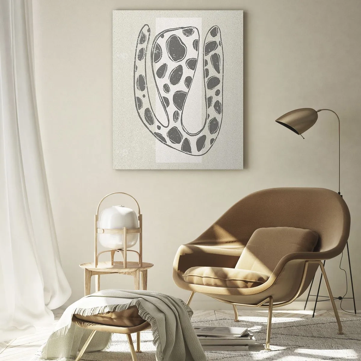 Billede på glas - Bizart væsen - 80x120 cm