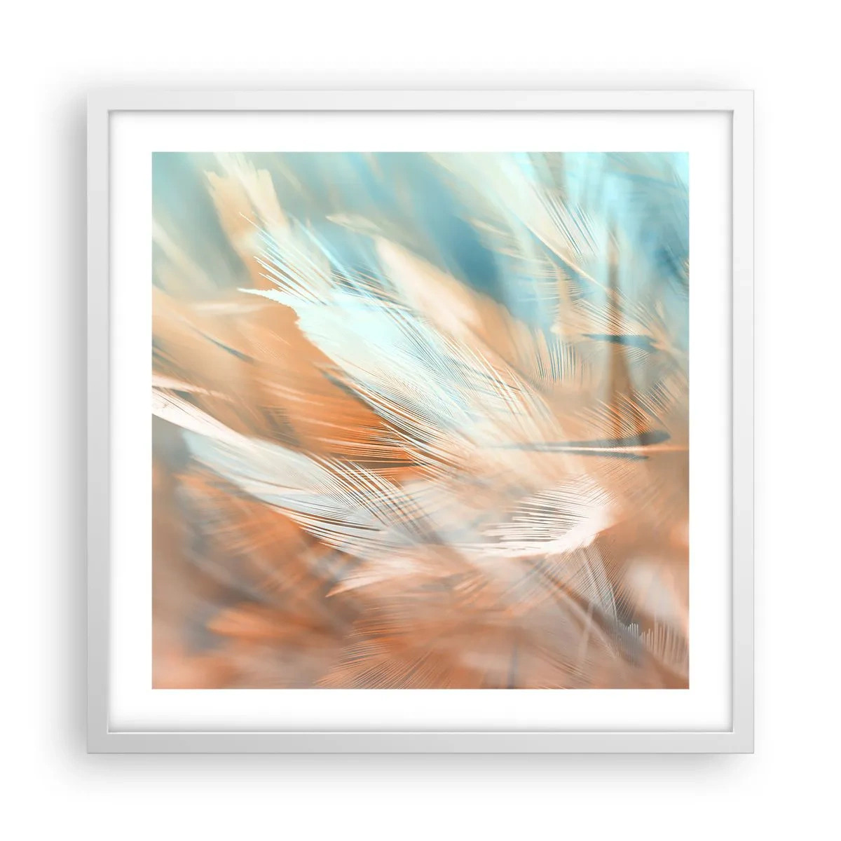 Plakat i hvid ramme - I mildhedens land - 50x50 cm