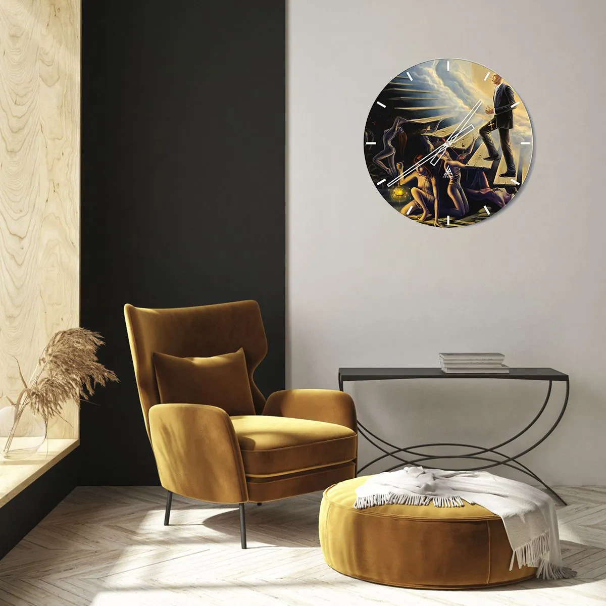 Vægur, Uret - En dantesk rejse mod lyset - 30x30 cm