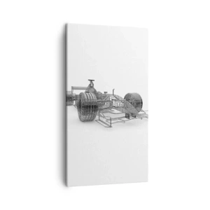 Lærredstryk - Billede på lærred - Ideelt design - idéen om dynamik - 45x80 cm