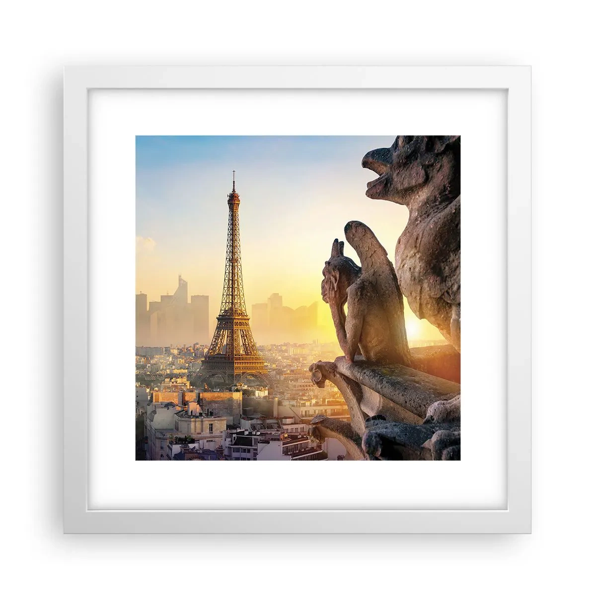 Plakat i hvid ramme - Meget har ændret sig... - 30x30 cm