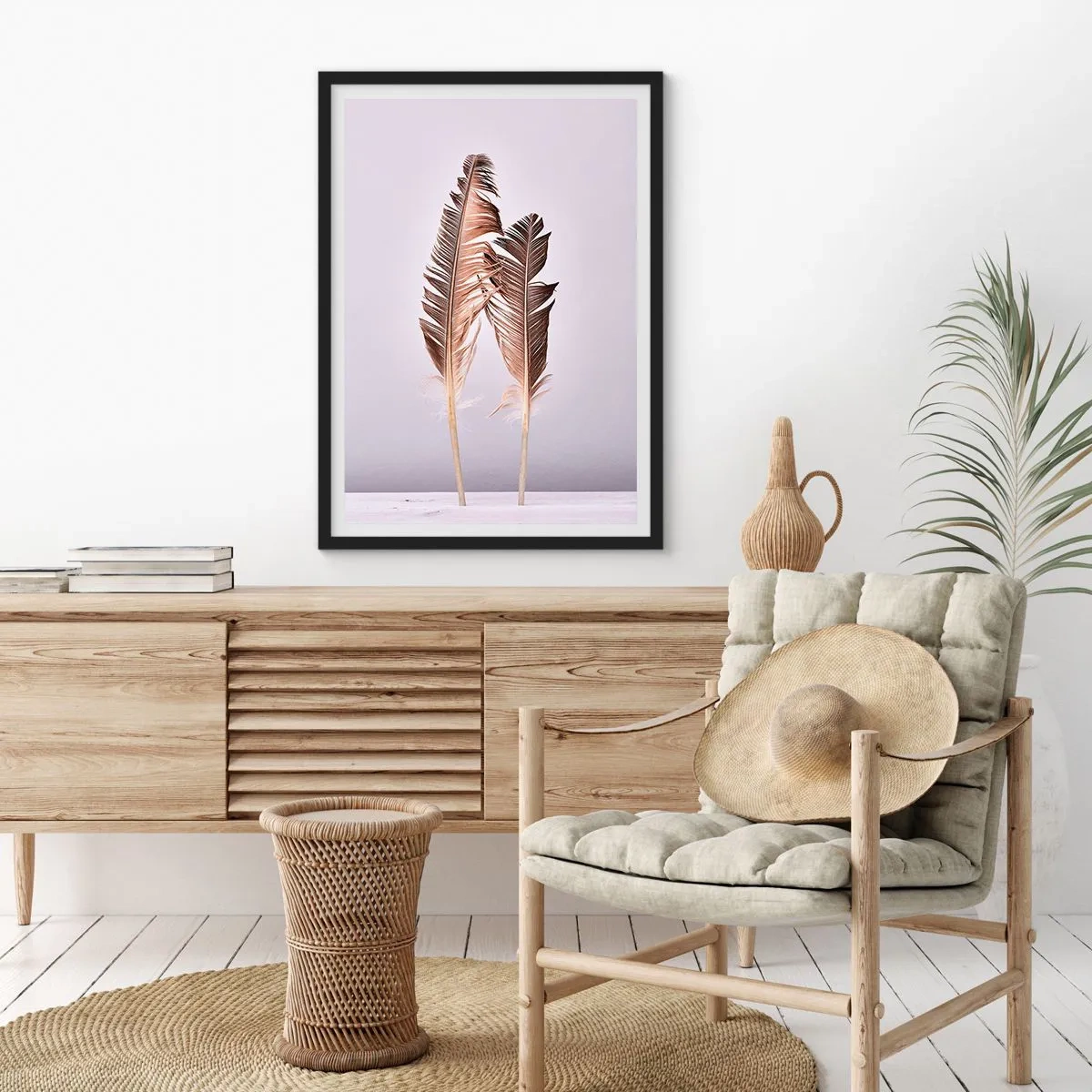 Plakat i sort ramme - Mod intetheden - 40x50 cm
