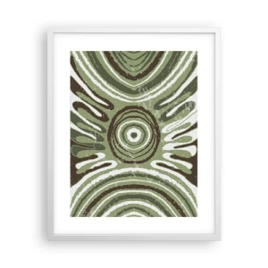 Plakat i hvid ramme - Eksplosion af følelser - 40x50 cm