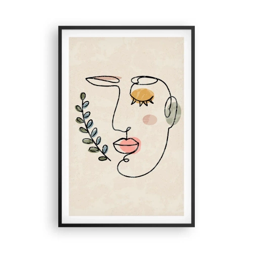 Plakat i sort ramme - Ro fundet - 61x91 cm