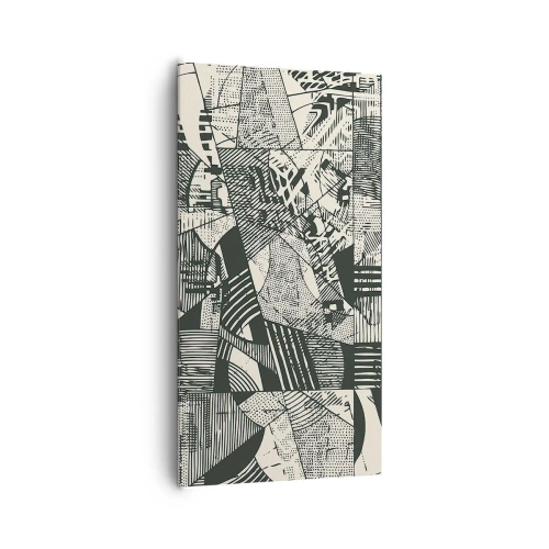 Lærredstryk - Billede på lærred - Nutidens dynamik - 65x120 cm