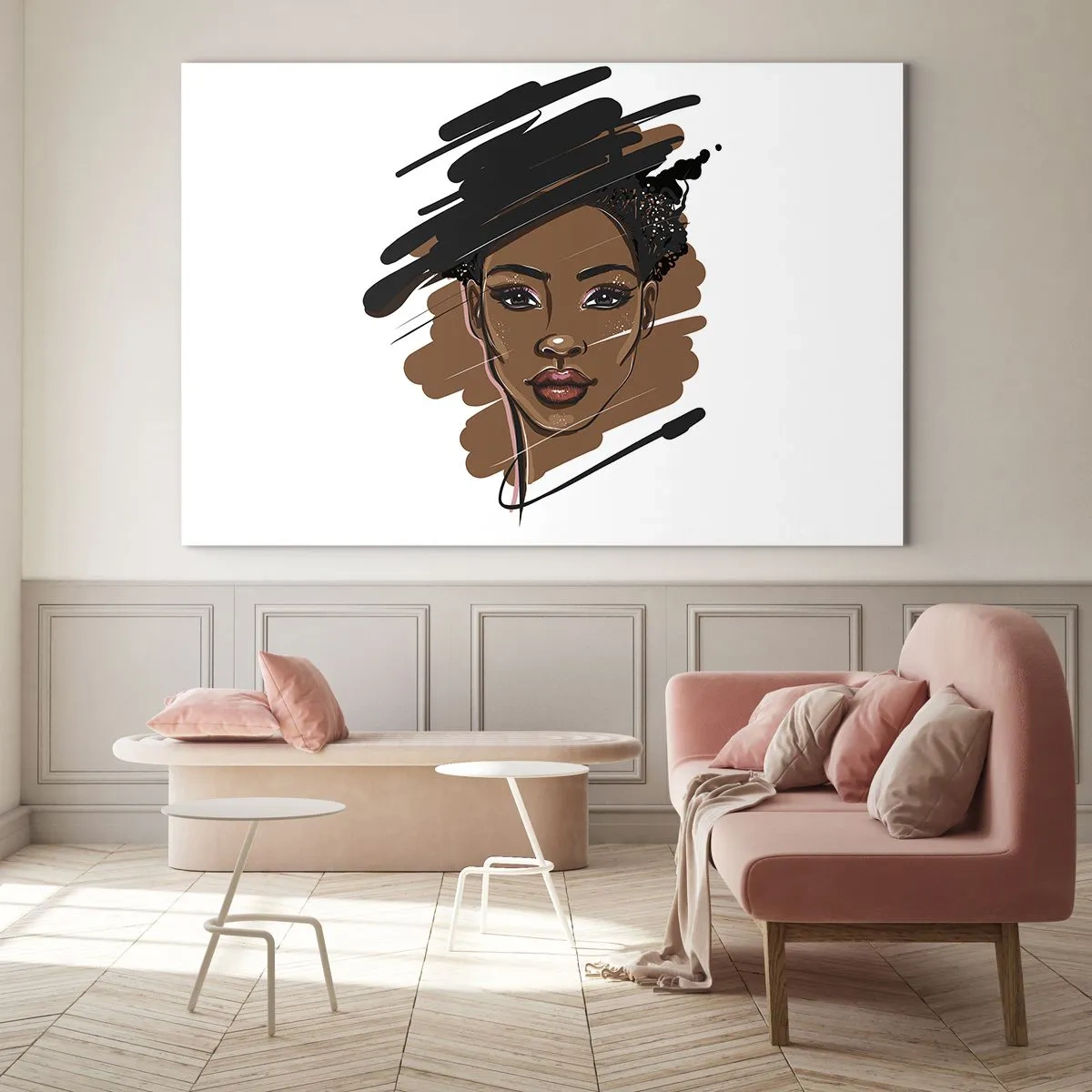 Billede på glas - Sød som chokolade - 100x70 cm