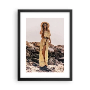 Plakat i sort ramme - Magien ved sten - 30x40 cm