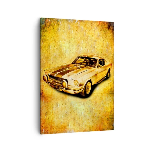 Lærredstryk - Billede på lærred - De skøre 1970'ere. - 50x70 cm