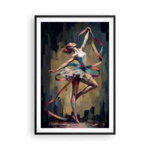 Plakat i sort ramme - Dans med et bånd - 61x91 cm